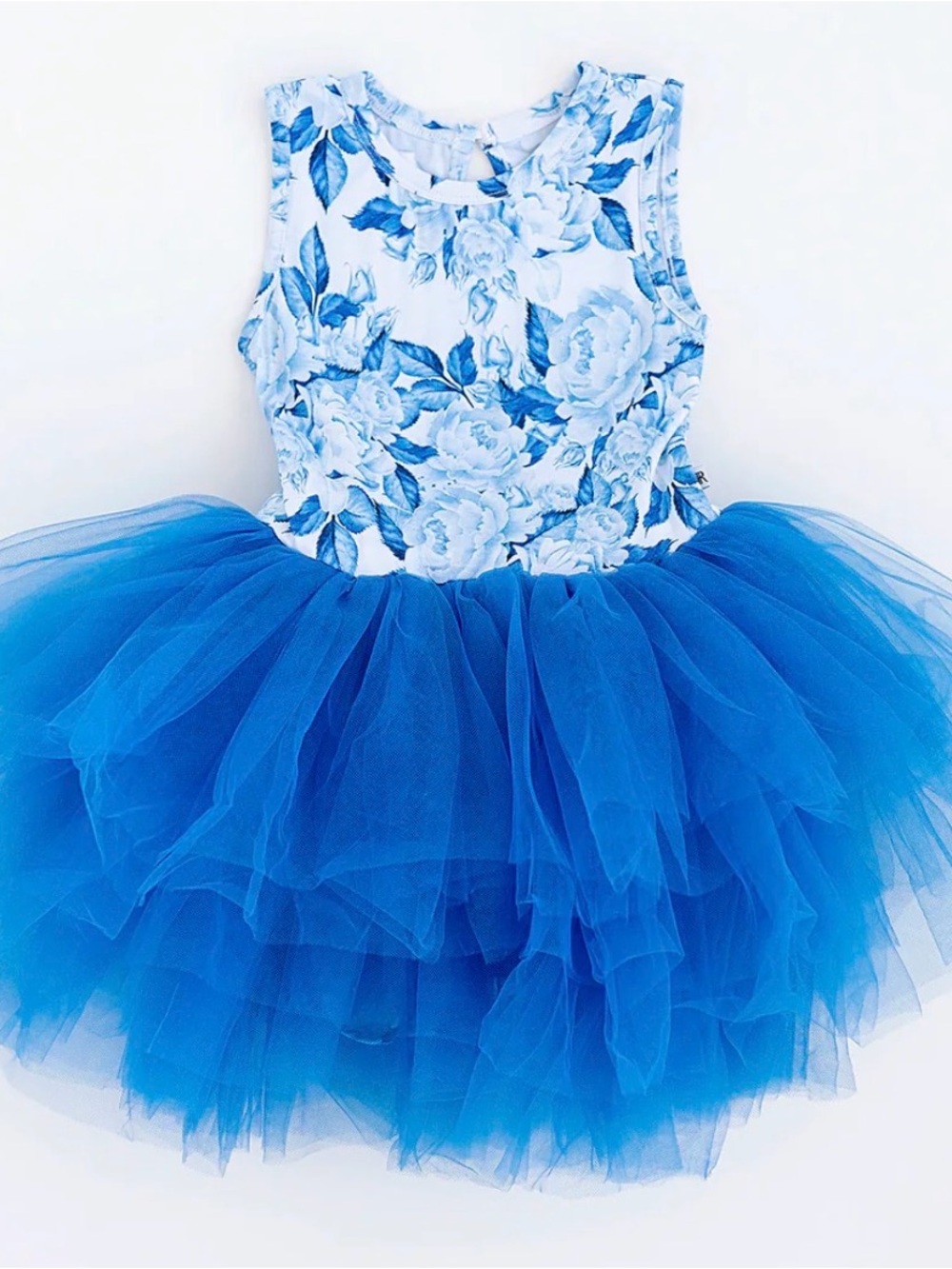 New in bag. Buns and Roses. Blue Floral Tulle TuTu